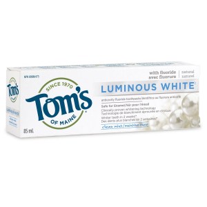 Tom's of Maine Luminous White Clean Mint Natural Whitening Toothpaste 85 mL