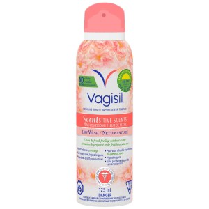 Vagisil Scentsitive Scents Peach Blossom Dry Wash 125 mL