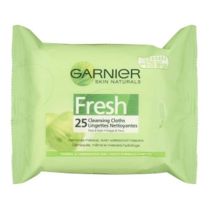 Garnier Skin Naturals Fresh Cleansing Cloths Face & Eyes, 25 Pack 1 L