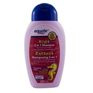Equate Kids 2 in 1 Strawberry Shampoo & Conditioner 265 mL
