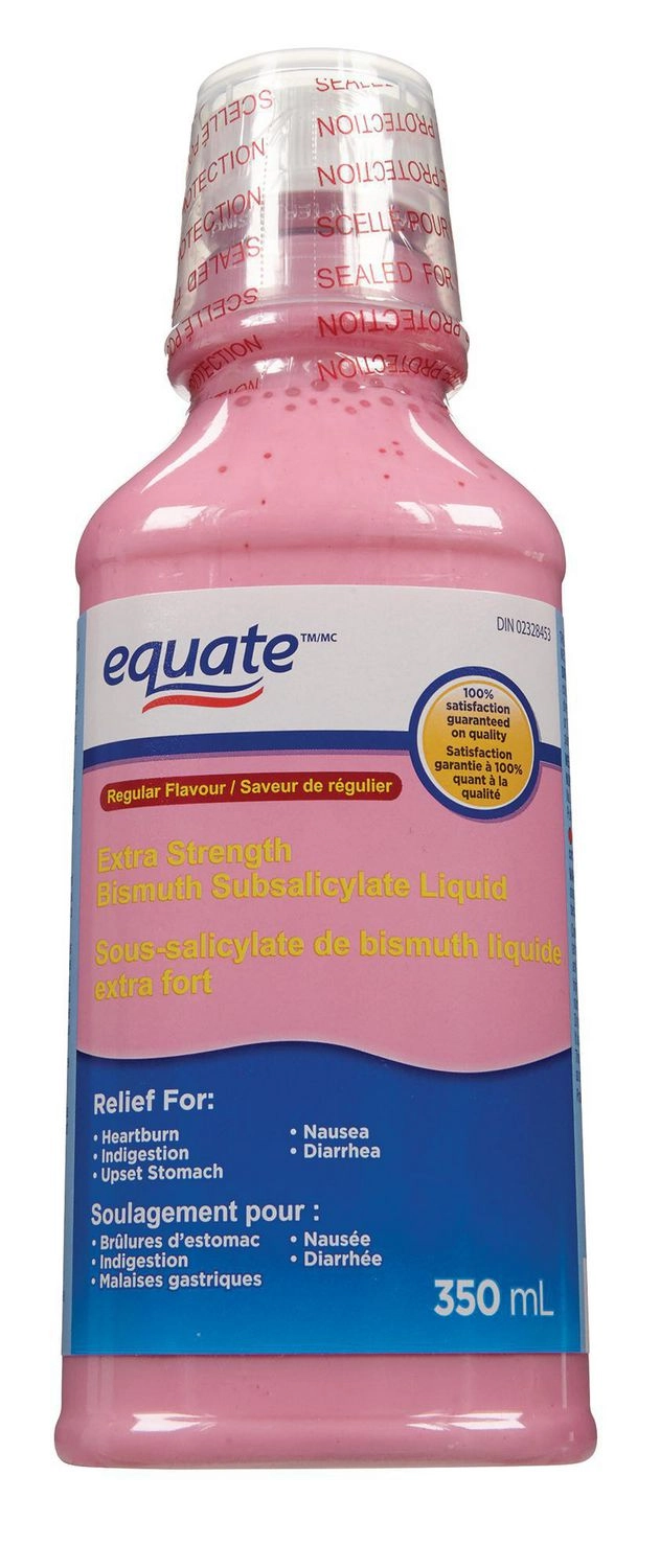 Equate Extra Strength Bismuth Subsalicylate Liquid 350 mL