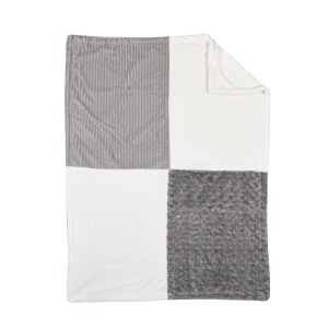George Baby Blanket- Grey Patchwork