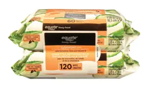Equate Beauty Cleansing and Exfoliating Facial Wipes 120ct