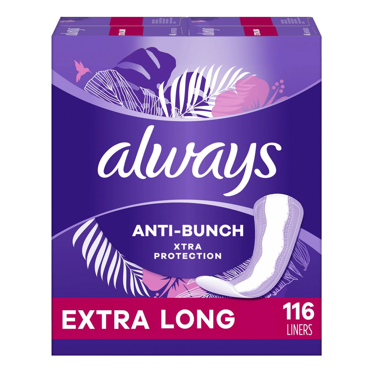 Always Anti-Bunch Xtra Protection Daily Liners Extra Long