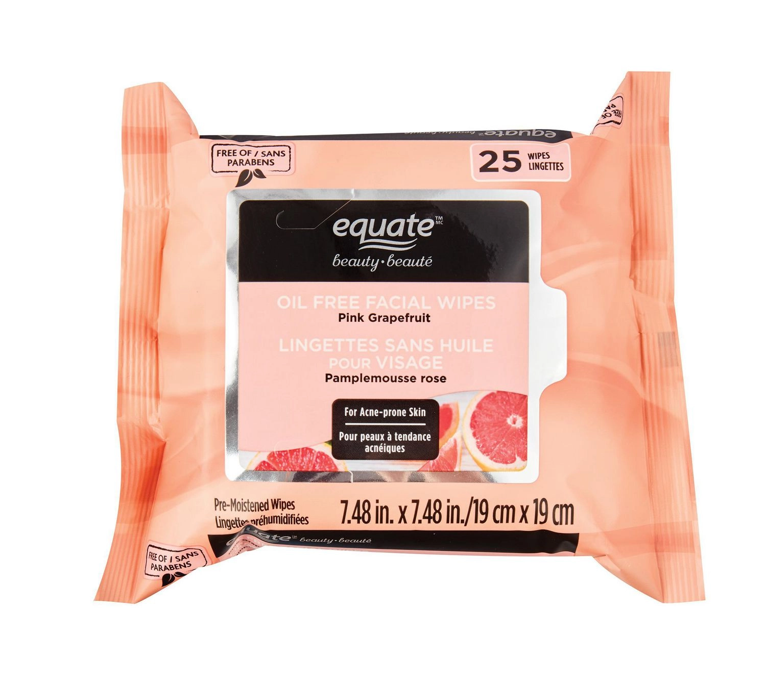 Equate Beauty Oil Free Facial Wipes