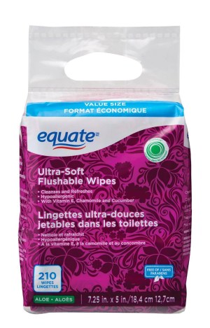 Ultra Soft Flushable Wipes 210 Count