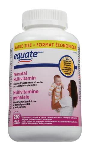Equate Prenatal Multivitamin 250 Tablets