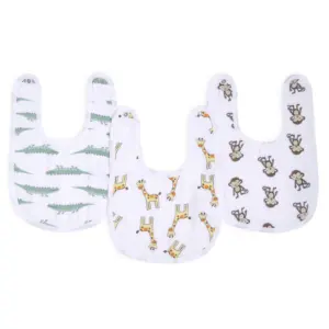 Ideal Baby - 3-Pack Snap Bibs
