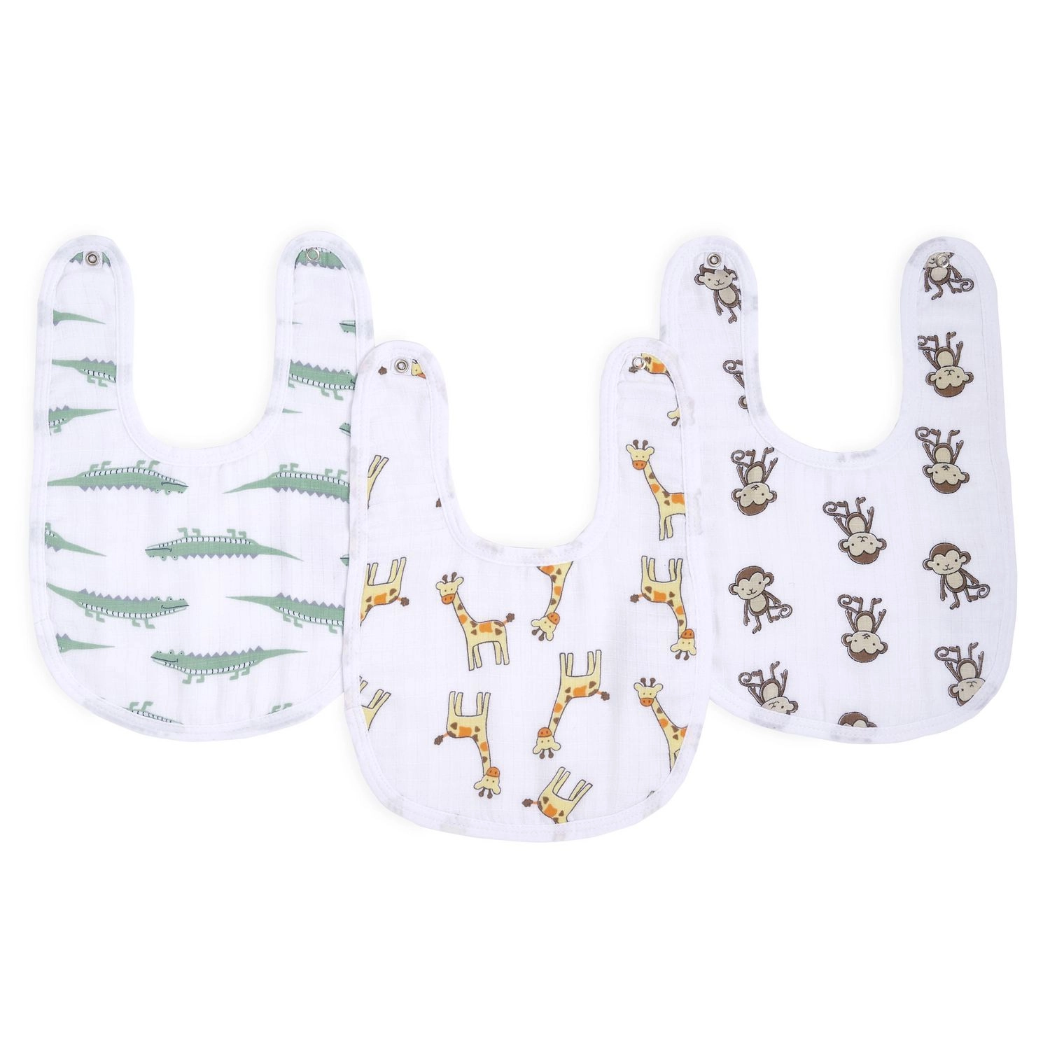 Ideal Baby - 3-Pack Snap Bibs