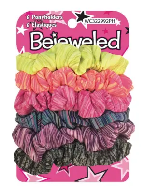 Bejeweled 6-Piece Ponyholder Set