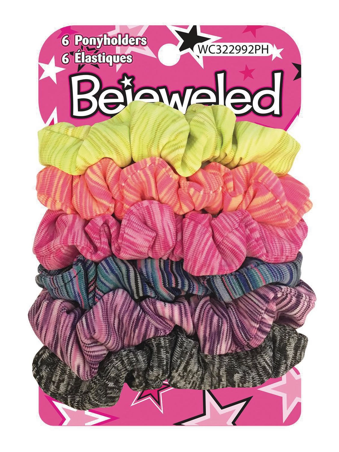 Bejeweled 6-Piece Ponyholder Set