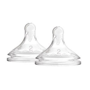Dr. Brown's Natural Flow Options+ Wide-Neck Bottle Nipple 2 pack Level 2