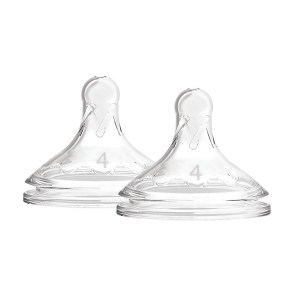 Dr. Brown's Natural Flow Options+ Wide-Neck Bottle Nipple 2 pack Level 4