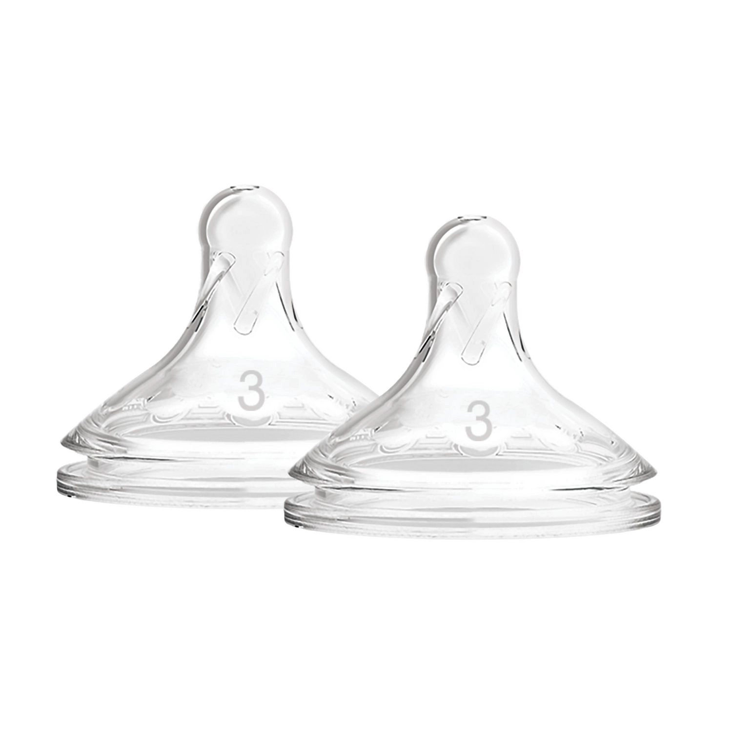 Dr. Brown's Natural Flow Options+ Wide-Neck Bottle Nipple 2 Pack Level 3