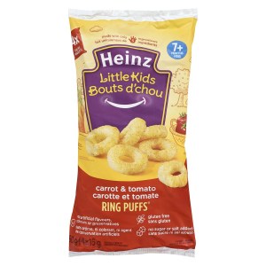 Heinz Little Kids Carrot & Tomato Ring Puffs 15 g