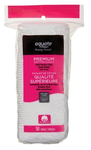 Equate Beauty Premium Cotton Oval Pads