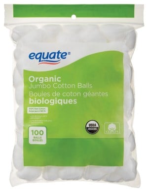 Equate Organic Jumbo Cotton Balls