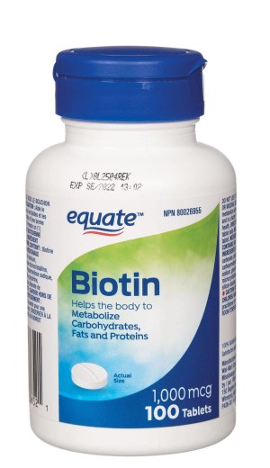 Equate Biotin 1,000 Mcg 100 Tablets