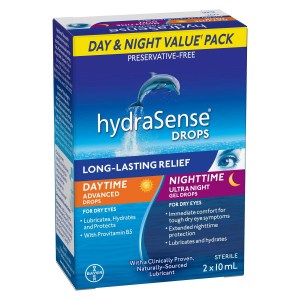 hydraSense Eye Drops, Preservative-free, Day & Night Pack 10mL