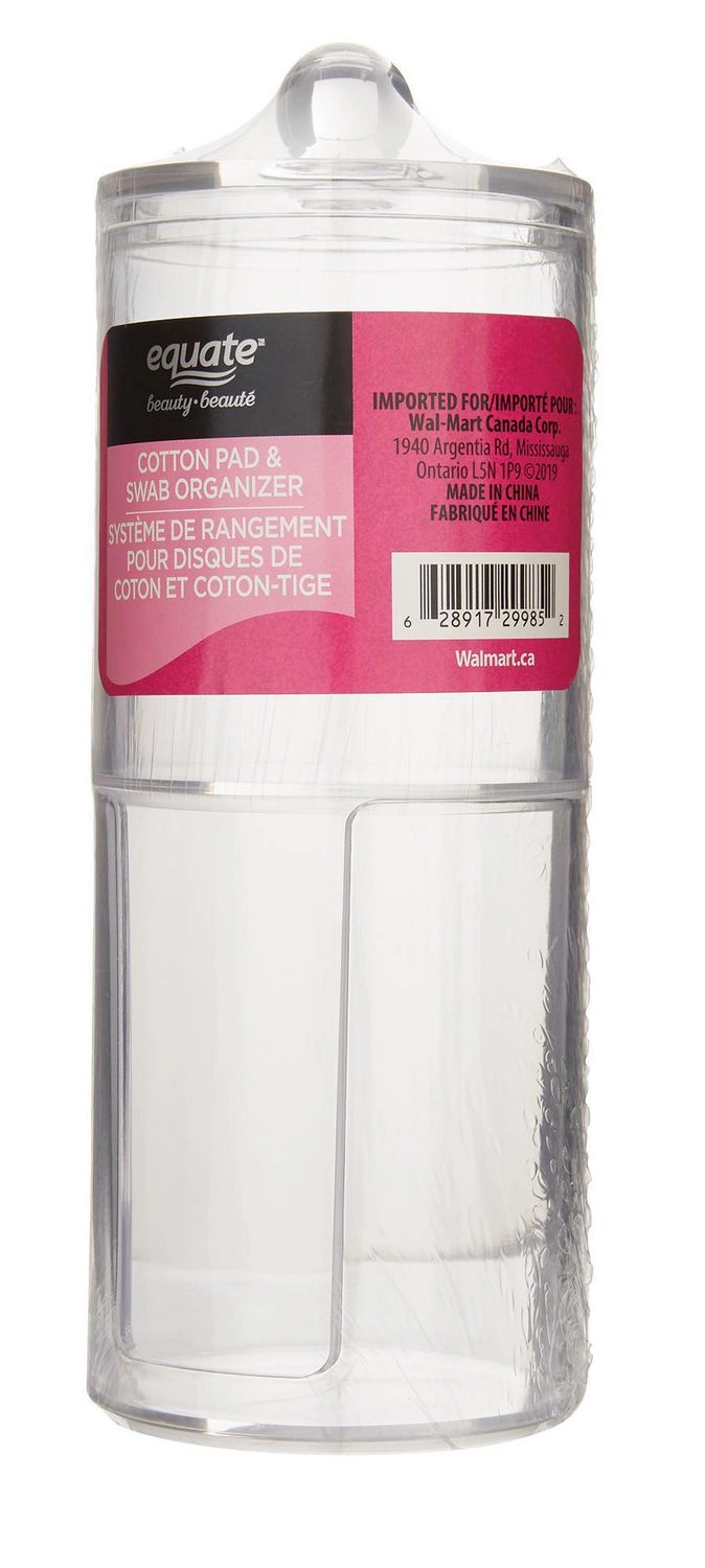 Equate Beauty Cotton Pad & Swab Organizer