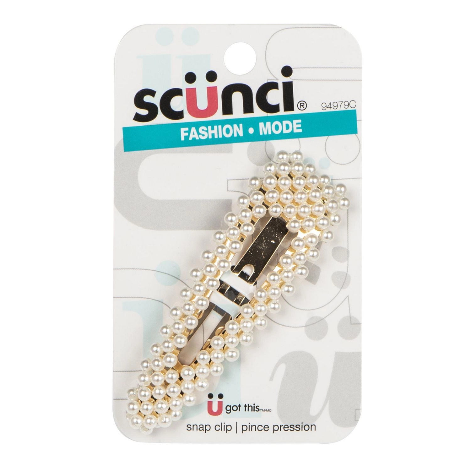 Scunci Fashion Mode Triangle Snap Clip