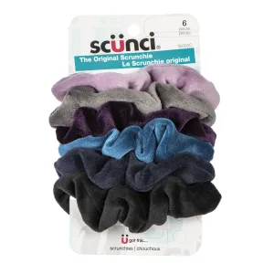 6 Pack Velour Scrunchie