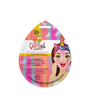 Yes To Grapefruit Vitamin C Unicorn Peel-off Mask - Single Use 10 mL