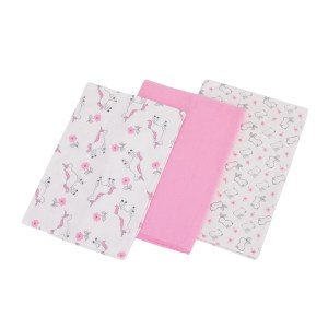 Unicorn Flannel Receiving Blankets