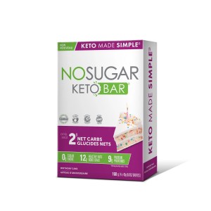 No Sugar Keto Bar Birthday Cake 160g 40g