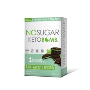 No Sugar Keto Bomb Dark Chocolate Mint 170 g