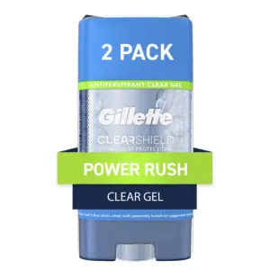 Gillette Clear Gel Antiperspirant and Deodorant for Men Power Rush 3.8oz