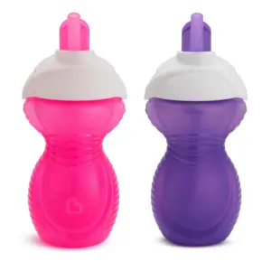 Munchkin Click Lock 9oz Flip Straw Cup, 2 Pack