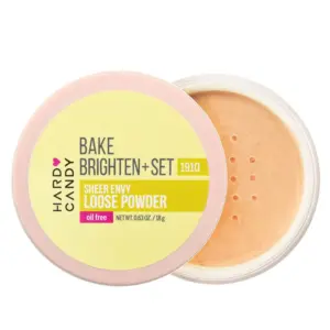 Hard Candy Sheer Envy Bake, Brighten & Set Loose Powder, Banana 18 g