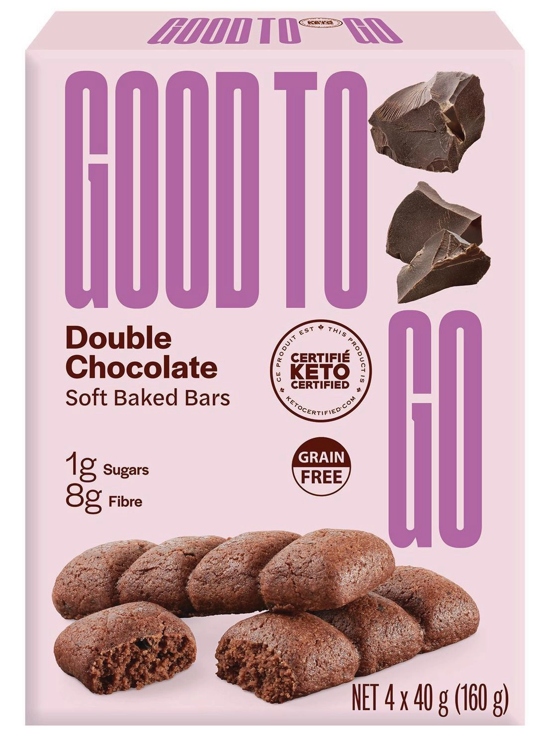 Good To Go Double Chocolate Soft Baked Bars 160 g