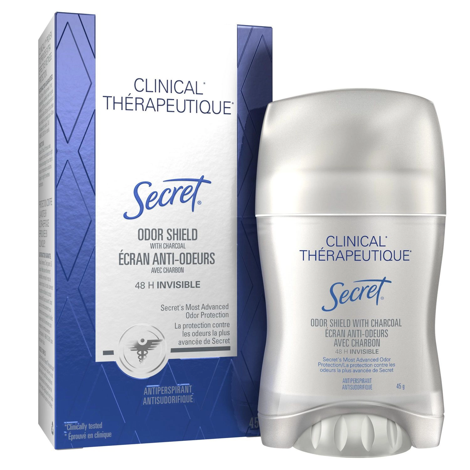 Secret Clinical Strength Invisible Solid Antiperspirant and Deodorant 45 g