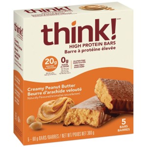 Think! High Protein Bar 20g Protein Creamy Peanut Butter 5ct 300g