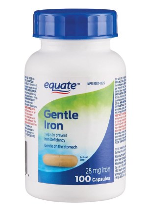 Equate Gentle Iron, 28 mg Iron
