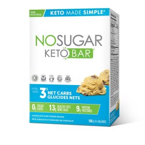 No Sugar KETO Bar Chocolate Chip Cookie Dough 4pk 160 g
