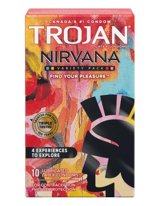 Trojan Nirvana Collection Variety Pack Lubricated Condoms