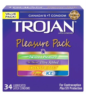 Trojan Pleasure Pack Assorted Lubricated Condoms