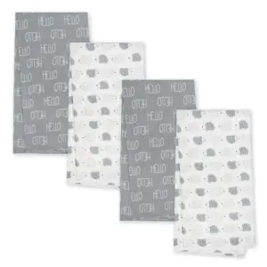 Gerber Organic 4-Pack Flannel Blankets