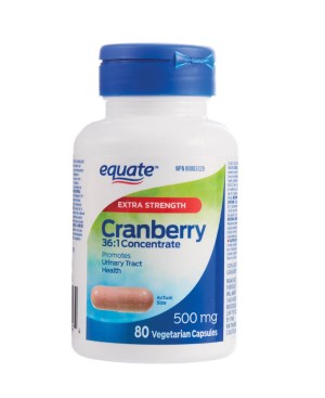 Equate Extra Strength Cranberry 36:1 Concentrate 500mg 80 vegetarian Capsules