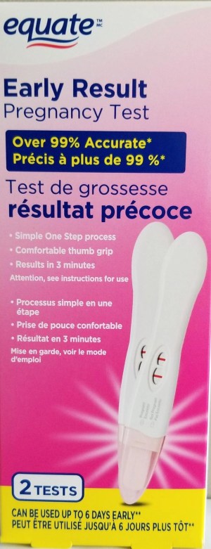 Equate Early Result Pregnancy Test 2ct
