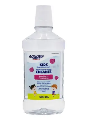 Equate Kids Natural Raspberry Mouthwash 500 mL