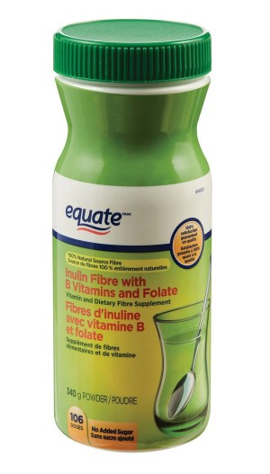 Equate 100% Natural Source Fibre with B Vitamins and Folate 340 g