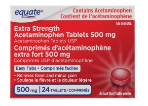 Extra Strength Acetaminophen Tablets 500 mg 24 TABLETS