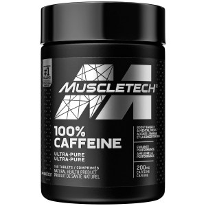 MuscleTech 100% Caffeine PreWorkout Energy Pills 150 TABLETS