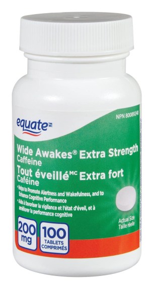 Wide Awakes, Extra Strength Caffeine 200mg Tablets