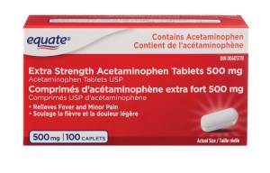 Extra Strength Acetaminophen Tablets 500 mg 100 CAPLETS