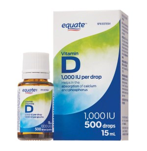 Equate Vitamin D 1000IU 500 Drops 15mL